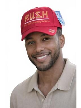 P.U.S.H. Pray Until Something Happens Hat Red Baseball Cap